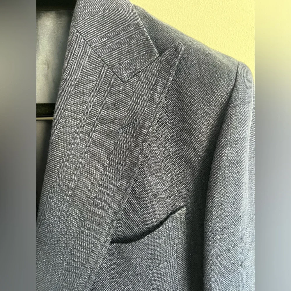 Suitsupply linen overcoat / used once - Picture 3 of 7